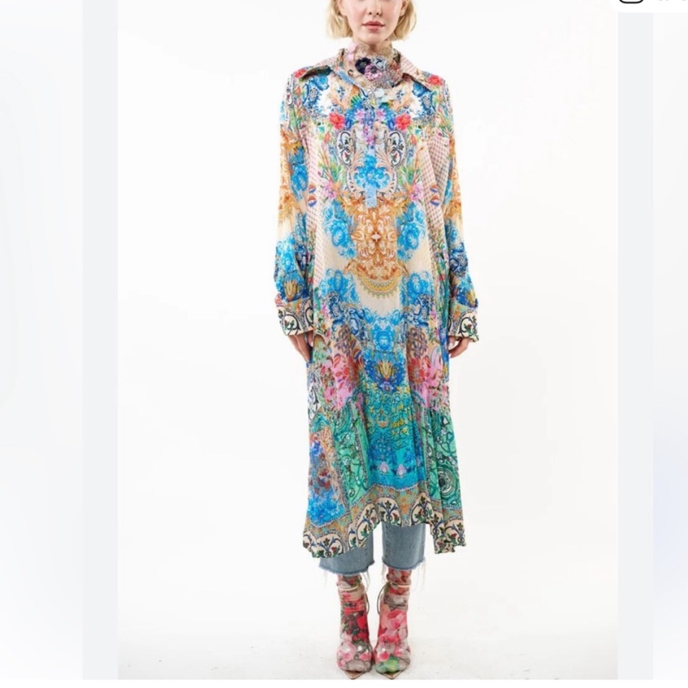 Aratta Vibrant Multicolor Bohemian Dress